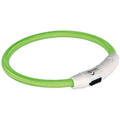 Trixie Lichtgevende Halsband Hond Flash Usb Tpu / Nylon Groen