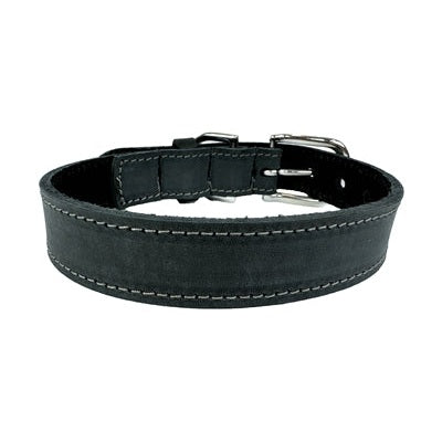 Sazzz Halsband Hond Nomad Vintage Leer Antraciet