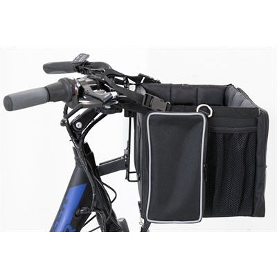 Trixie Fietsmand Voor Aan Stuur Nylon Zwart / Grijs