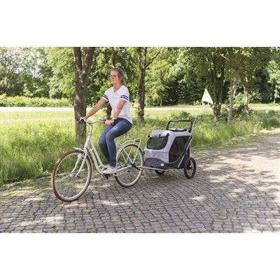 Trixie Hondenfietskar Opvouwbaar Grijs