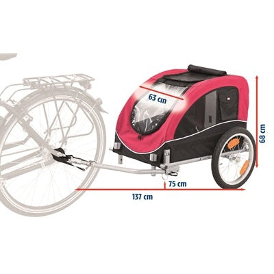 Trixie Hondenfietskar Zwart / Rood