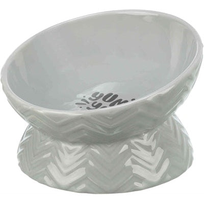 Trixie Verhoogde Voerbak / Waterbak Keramiek Grijs