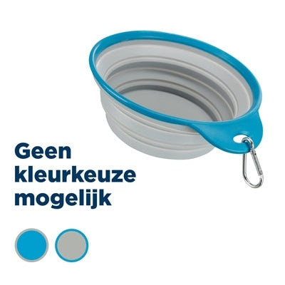 Trixie Voerbak / Drinkbak Reis Stevige Rand Siliconen Assorti